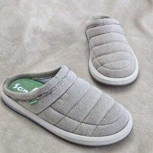 Sanuk Puffy Slip On Clogs Men's 7 Quilted Comfort Mule Shoes